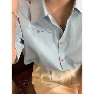 Light Blue Button-Up Shirt